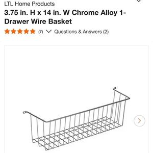 Wire Basket Chrome Hanging Storage Basket SET OF 3 NEW